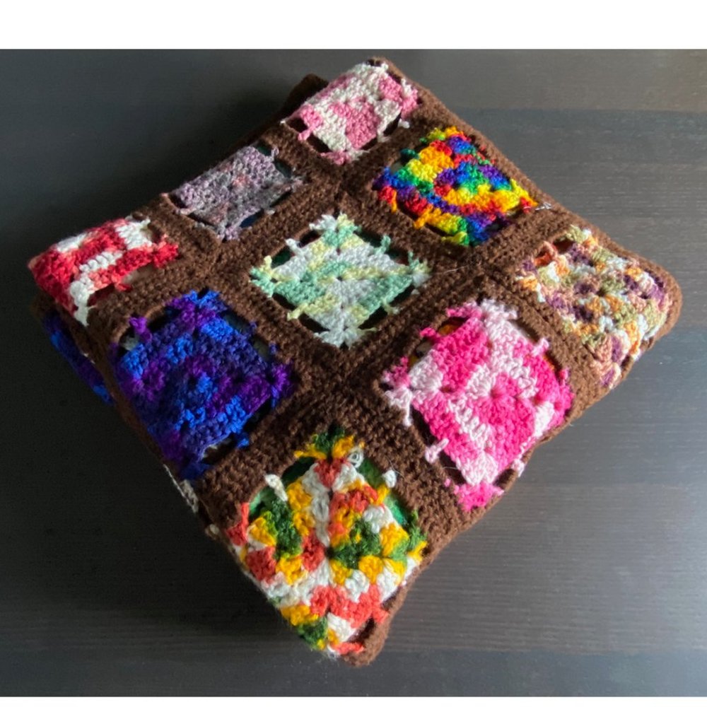Gorgeous Multicolor Handmade Afghan - 70" x 50"